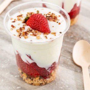 Biodegradabile Compostabile PLA Clear Plastic Cup con coperchio